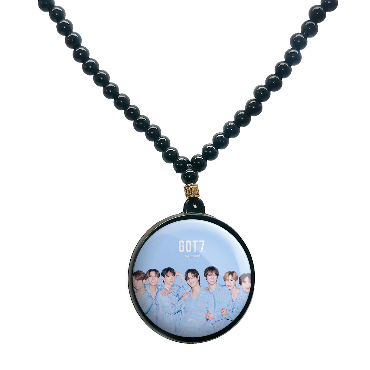 گردنبند پرمانه طرح GOT7 کد pmd.19142 مدل دو طرفه