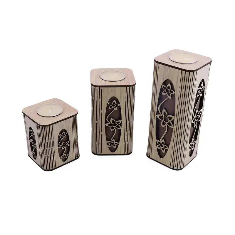 جاشمعی پتیکو طرح سه تکه فانتزی مجموعه 3 عددی