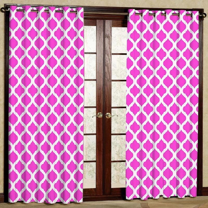 پرده بارمان دکور طرح مدرن مدل هازان پانچی کد 1611 W سایز 140x280 سانتی متر