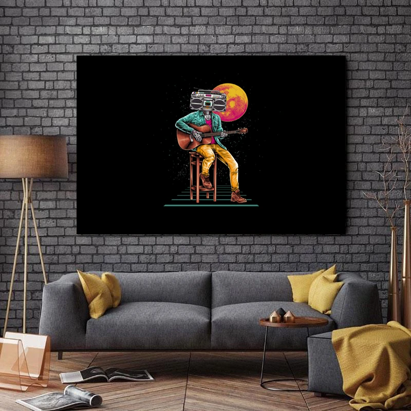 تابلو شاسی طرح گرافیک مدل Radiohead کد A387