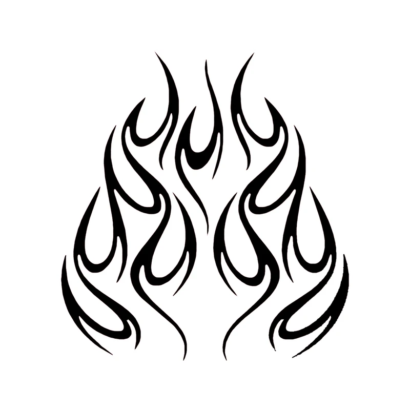 برچسب بدنه خودرو طرح شعله مدل Flames کد BLP0001