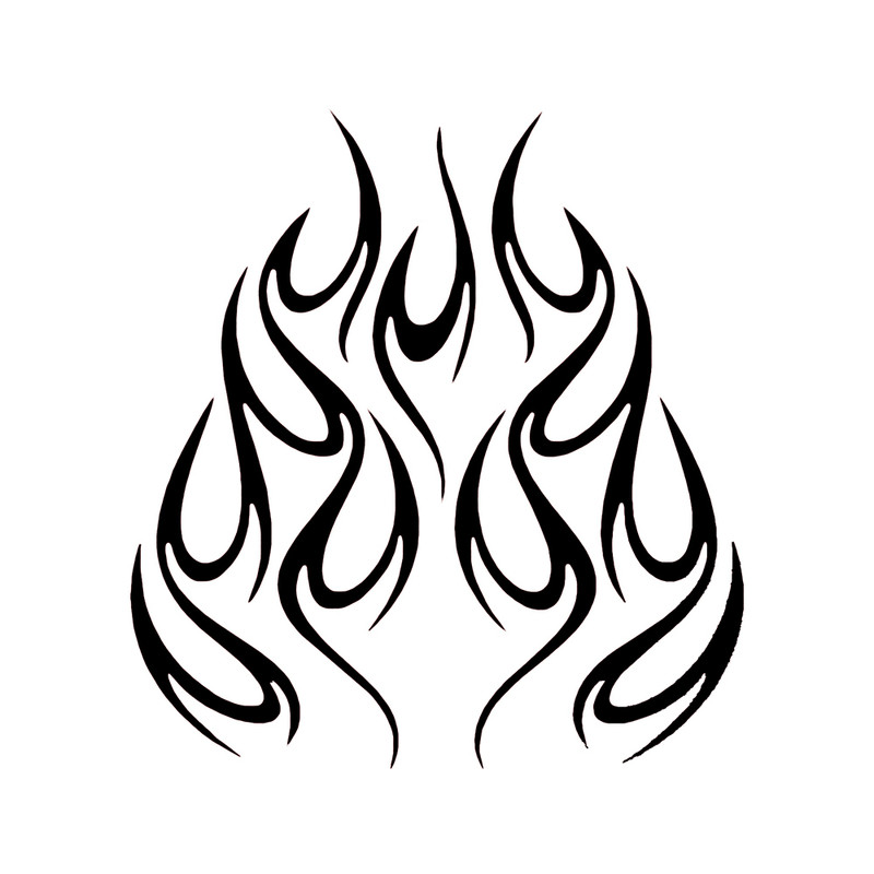 برچسب بدنه خودرو طرح شعله مدل Flames کد BLP0001