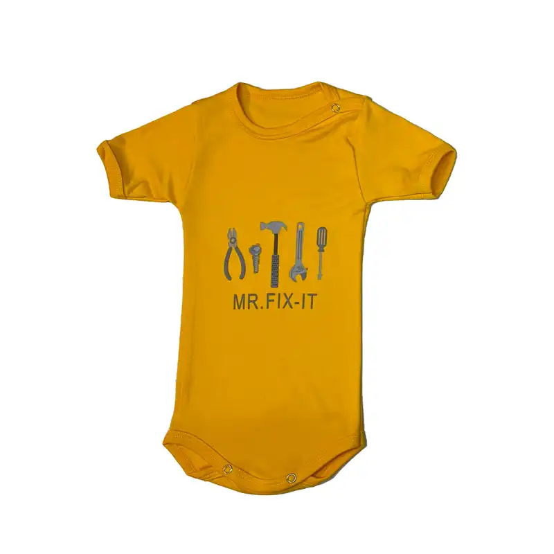 ست 3 تکه لباس نوزادی مدل مکانیکی MY TRUCK کد 170