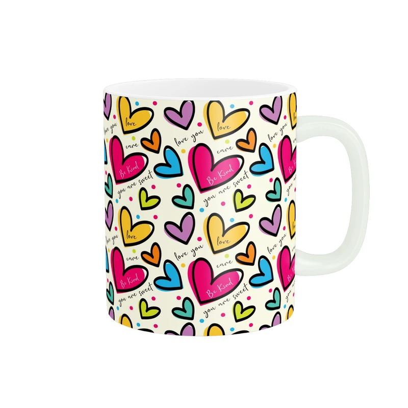 ماگ پاد آفرین طرح  قلب کد 1339