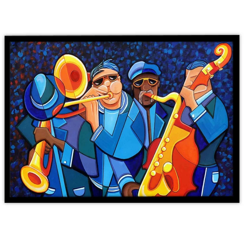 تابلو بکلیت طرح نقاشی پاپ آرت موسیقی مدل B-15429