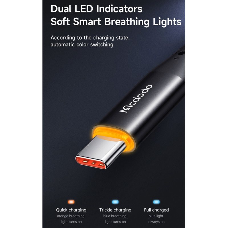 قیمت و خرید کابل USB-C مک دودو مدل Auto Power Off طول 1.2متر