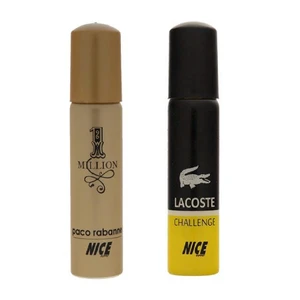 عطر جیبی مردانه نایس پاپت مدل 1Million حجم 30 میلی لیتر به همراه عطر جیبی مردانه مدل Lacoste Challenge حجم 30 میلی لیتر