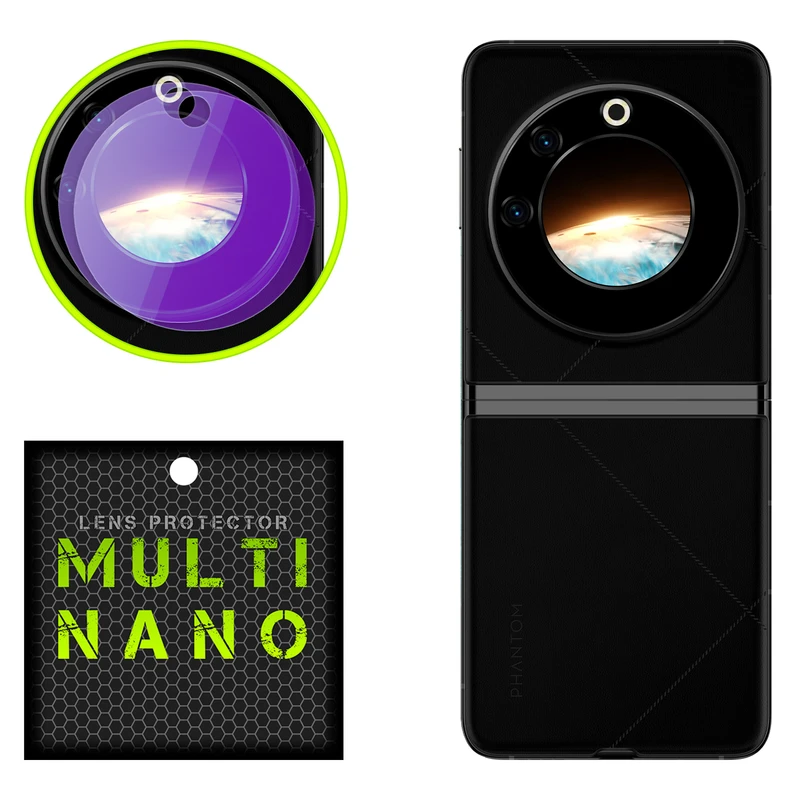 محافظ لنز دوربین مولتی نانو مدل X-L2P مناسب برای گوشی موبایل تکنو Phantom V Flip بسته دو عددی