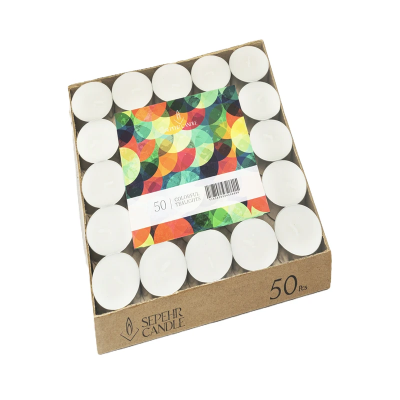 شمع وارمر سپهر کندل مدل tealight بسته 50 عددی