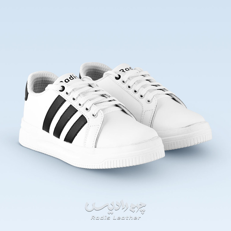 کفش روزمره زنانه چرم رادیس مدل ناروین کد M.BS-662-sfd رنگ سفید