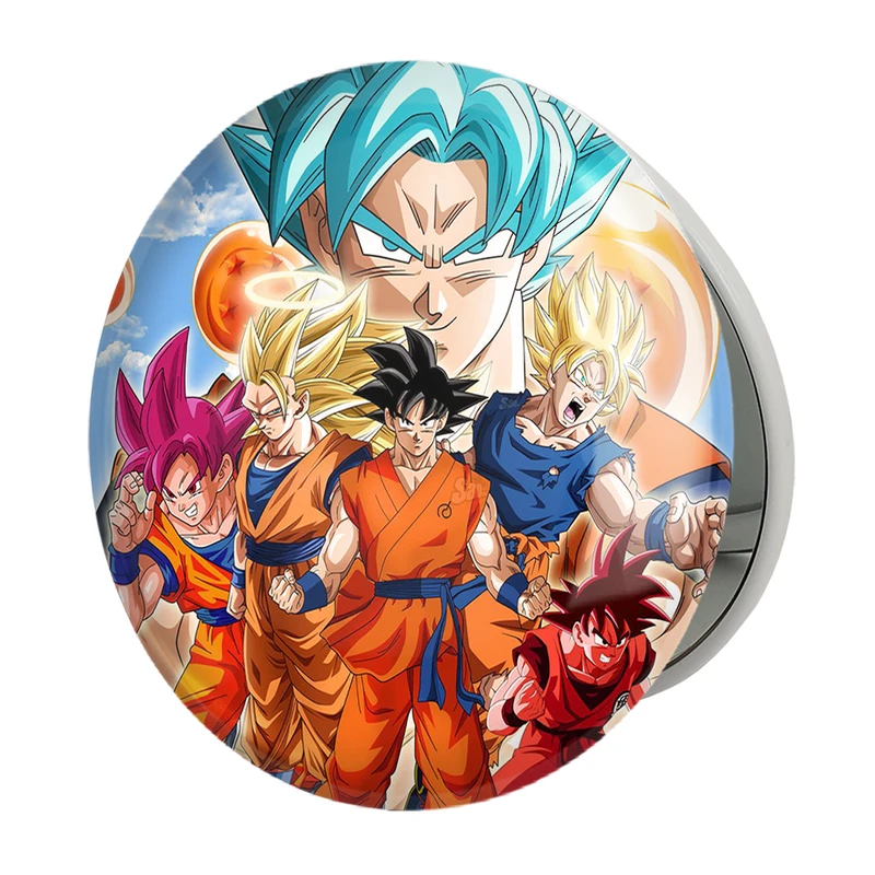 آینه جیبی خندالو طرح انیمه دراگون بال Dragon Ball مدل تاشو کد 4938 