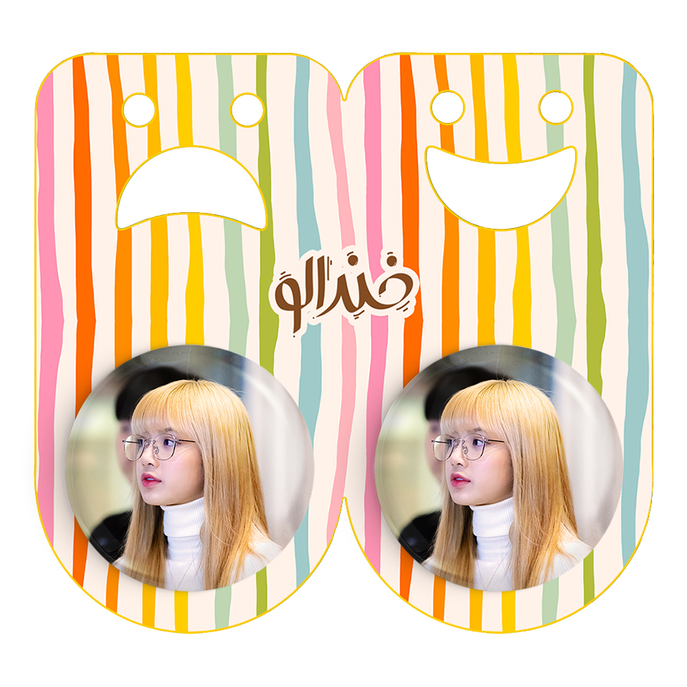 پیکسل خندالو مدل لیسا بلک پینک کد 14327 به همراه مگنت