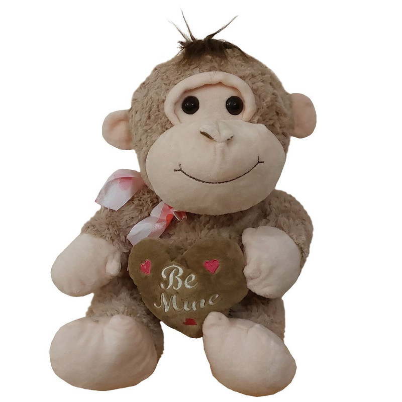 عروسک طرح میمون مدل Hug Fun کد SZT5/343 ارتفاع 30 سانتی متر
