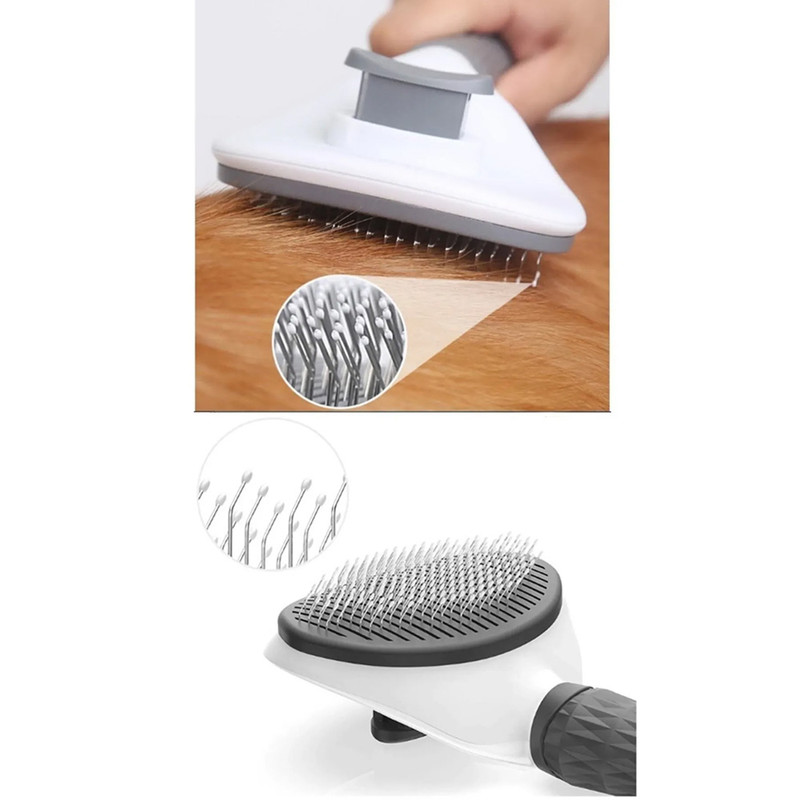 برس موی سگ و گربه مدل تخلیه دار کد GRI220