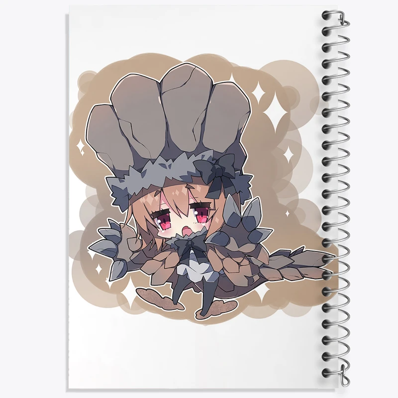 دفتر ژورنال نویسی 50 برگ خندالو مدل نقطه ای طرح بازی شکارچی هیولا (Monster Hunter) کد 33191