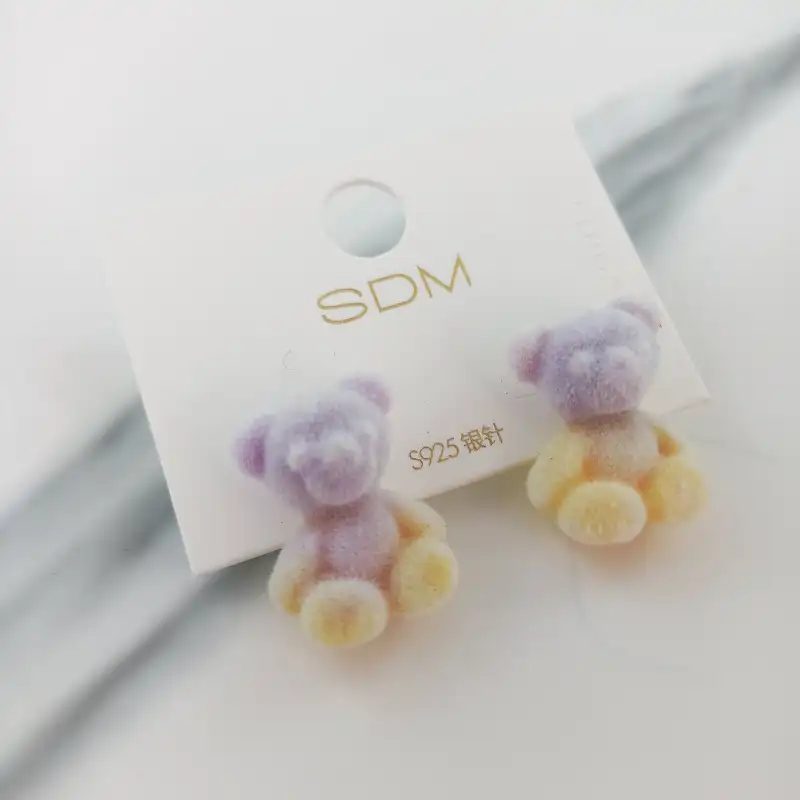 گوشواره زنانه مدل خرسی کد CC210