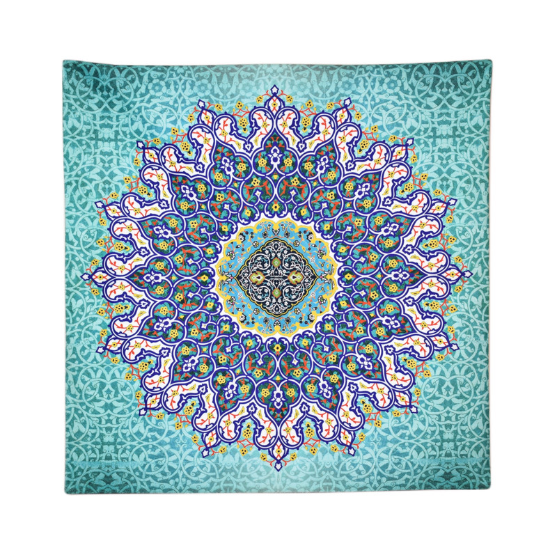 رومیزی مدل مخمل طرح کاشی کد 112