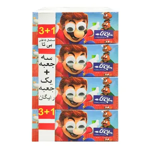 دستمال کاغذی 100 برگ بی تا مدل BIT_MARIO4 بسته 4 عددی 