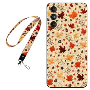 Megafone Fall 0017 Cover For Samsung Galaxy M14 5G Mobile Neckband 