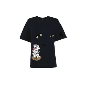 تی شرت لانگ زنانه بنیس مدل هینا رنگ سورمه ای