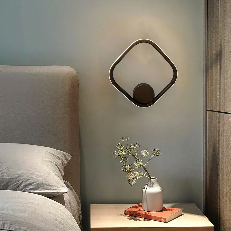دیوارکوب 1 شعله ام کی ای لایتینگ مدل مربع کد D-M