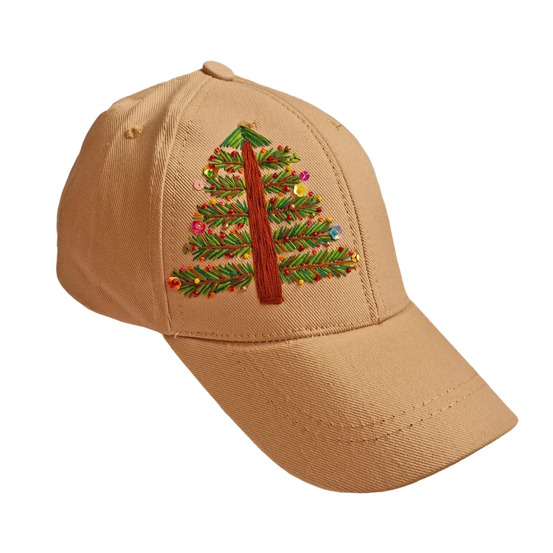 کلاه کپ زنانه مدل گلدوزی شده