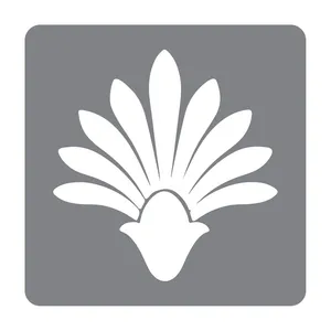 شابلون طرح گل تاج خروس کد 30cm