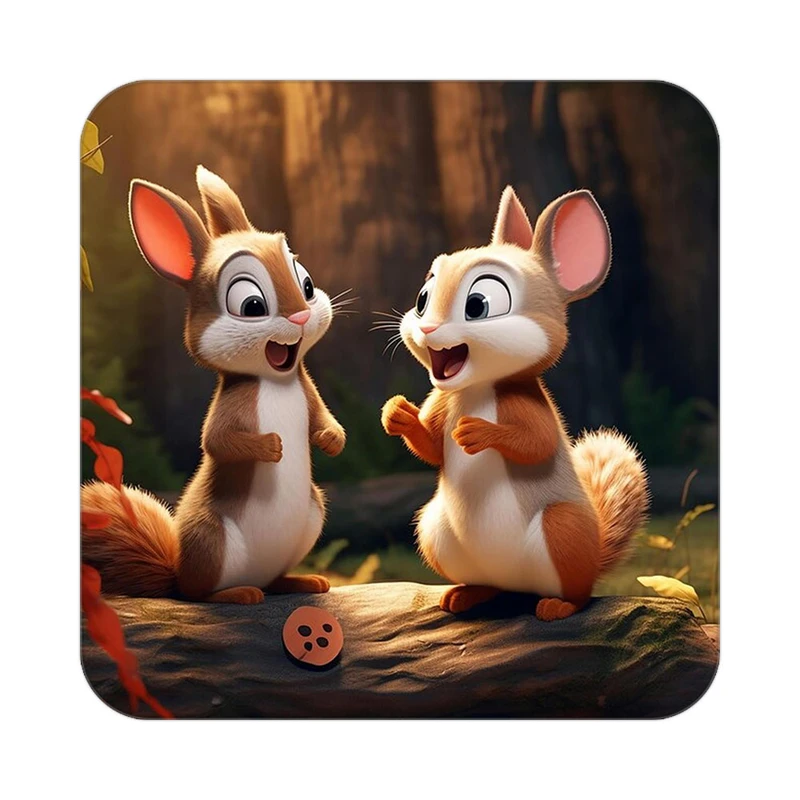 زیر لیوانی کاکتی طرح حیوانات کارتونی مدل mp28693