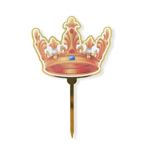 تاپر تزیین کیک مدل تاج کد 3311