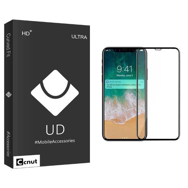 محافظ صفحه نمایش کوکونات مدل UD Black مناسب برای گوشی موبایل اپل iPhone X