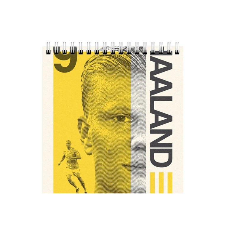 دفتر طراحی 50 برگ طرح فوتبالیست هالند کد 7338772