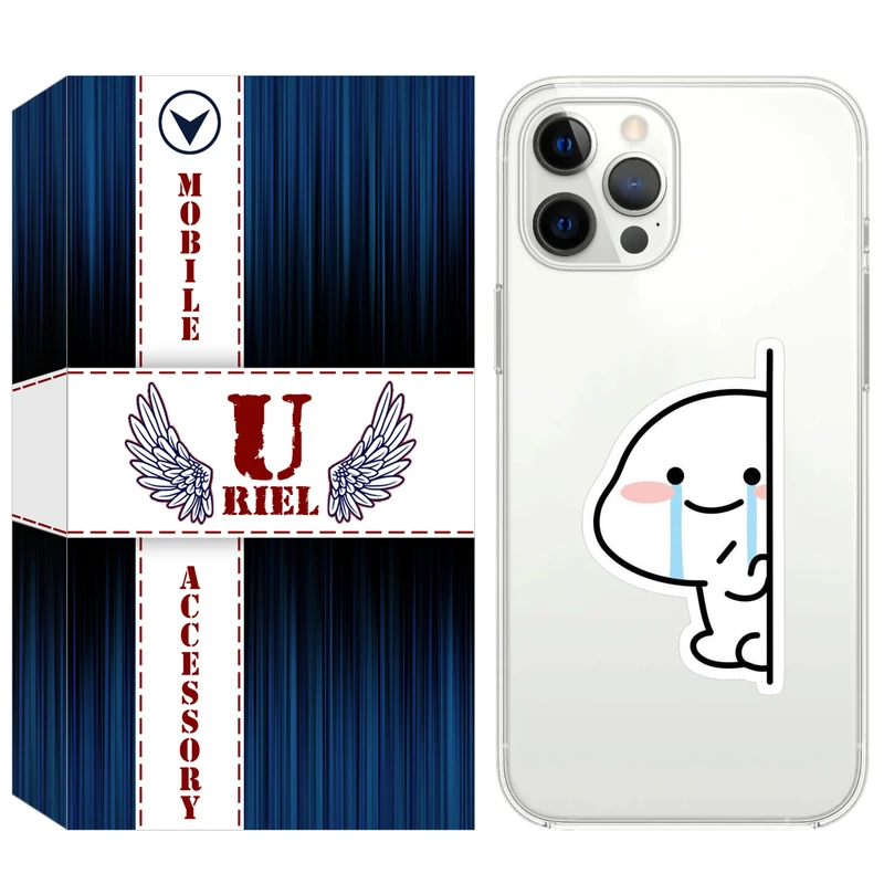 کاور یوریل مدل Clear کد 91 طرح اشک مناسب برای گوشی موبایل اپل iPhone 12 Pro Max