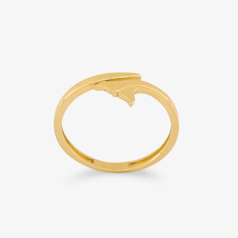 انگشتر طلا 18 عیار زنانه گلدم مدل R352028 