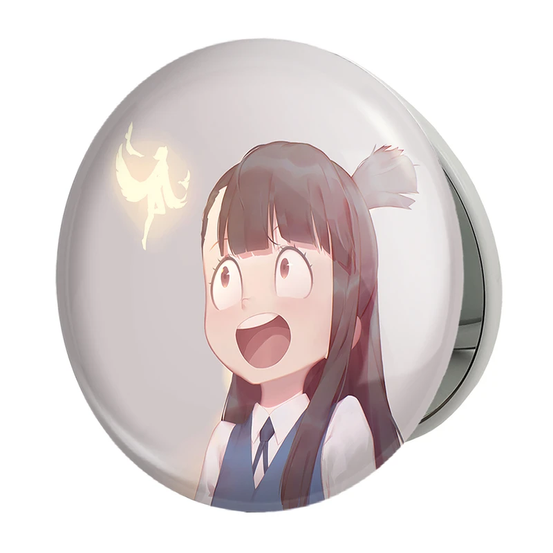 آینه جیبی خندالو طرح اکو انیمه جادوگران کوچک Little Witch Academia مدل تاشو کد 22863 
