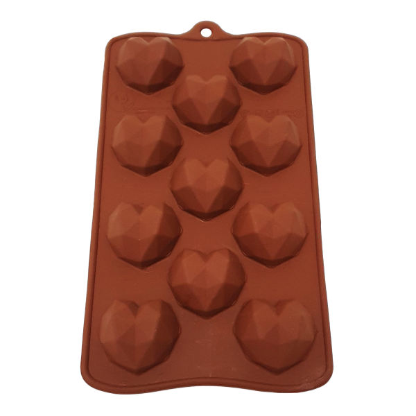 قالب شکلات مدل اوریگامی قلب 