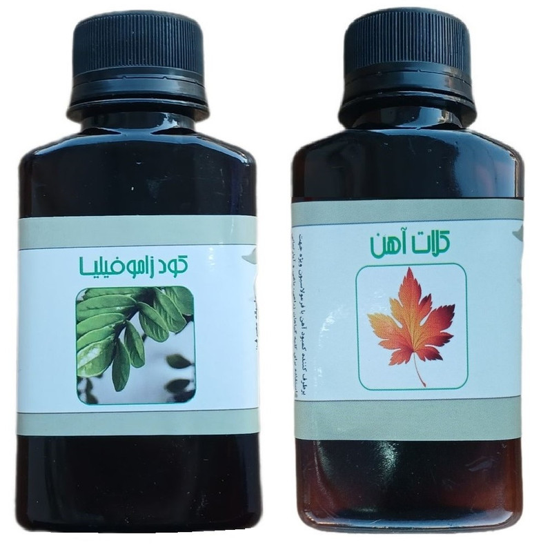 کود مایع زاموفیلیا و کلات آهن مدل life drop حجم 110 میلی لیتر بسته 2 عددی