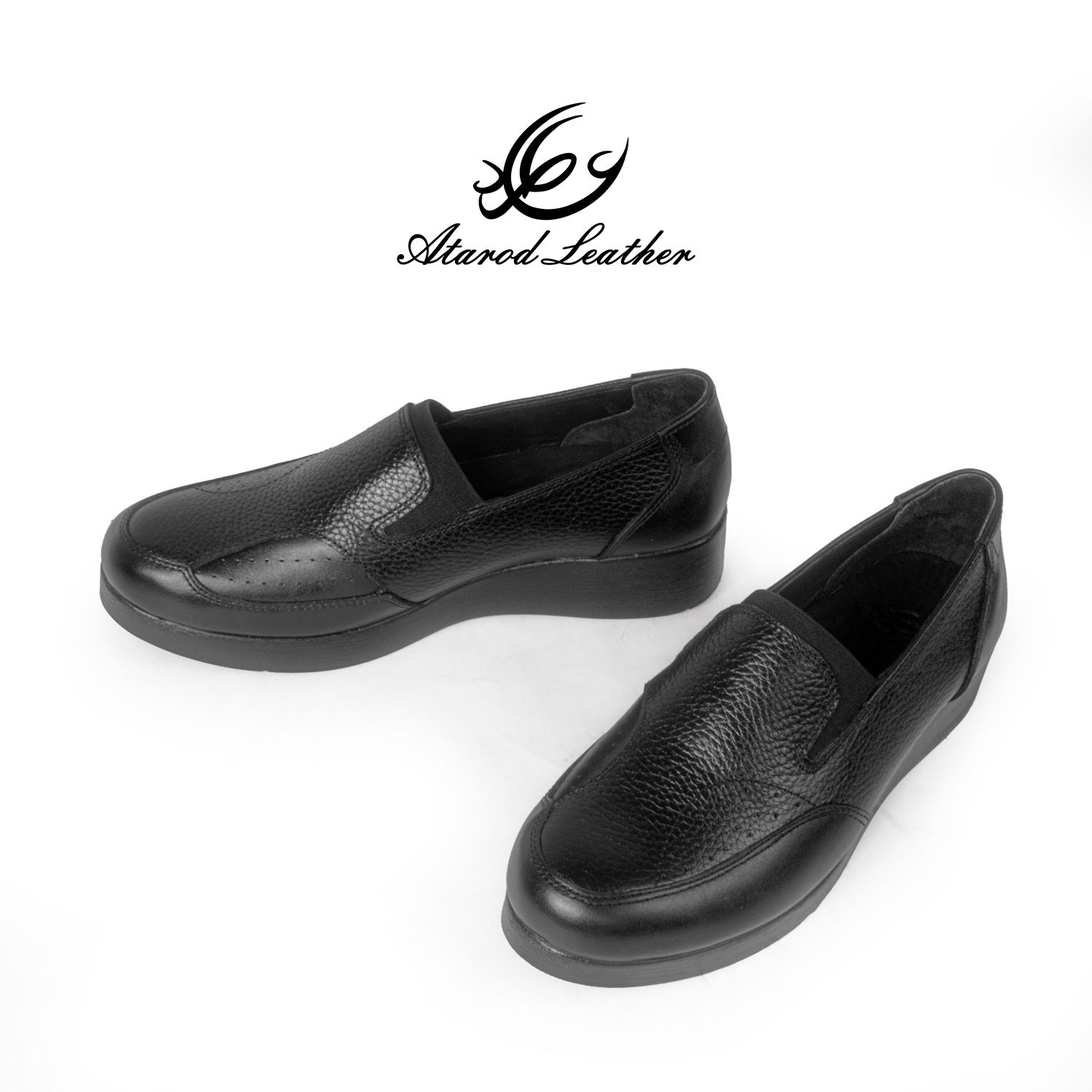 کفش طبی زنانه چرم عطارد مدل قوز شصت پا کد SH220 -  - 3