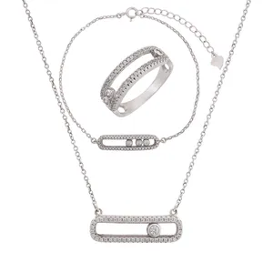 نیم ست نقره زنانه کد M3110