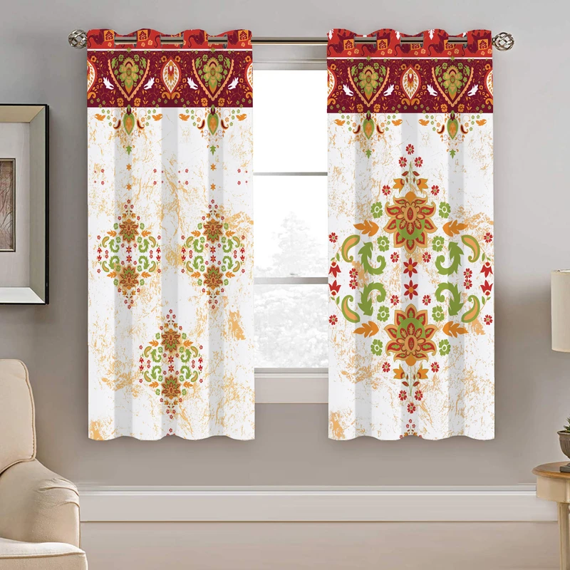 پرده نیروانا طرح سنتی مدل مخمل کد 4724 سایز 140×200 سانتی متر