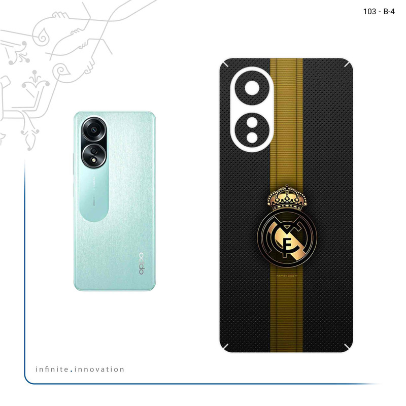 برچسب پوششی ماهوت مدل Real_Madrid_2 مناسب برای گوشی موبایل اپو A58 4G