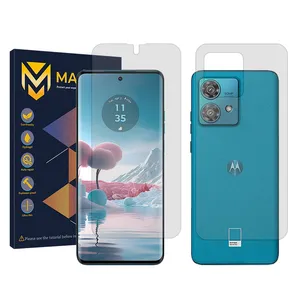 Master Resistant model transparent screen protector suitable for Motorola Edge 40 Neo mobile phone Along with the phone back protector