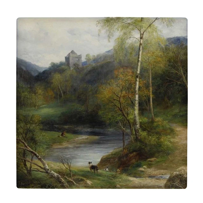  زیر لیوانی طرح نقاشی منظره جنگل کد    3425527_1145