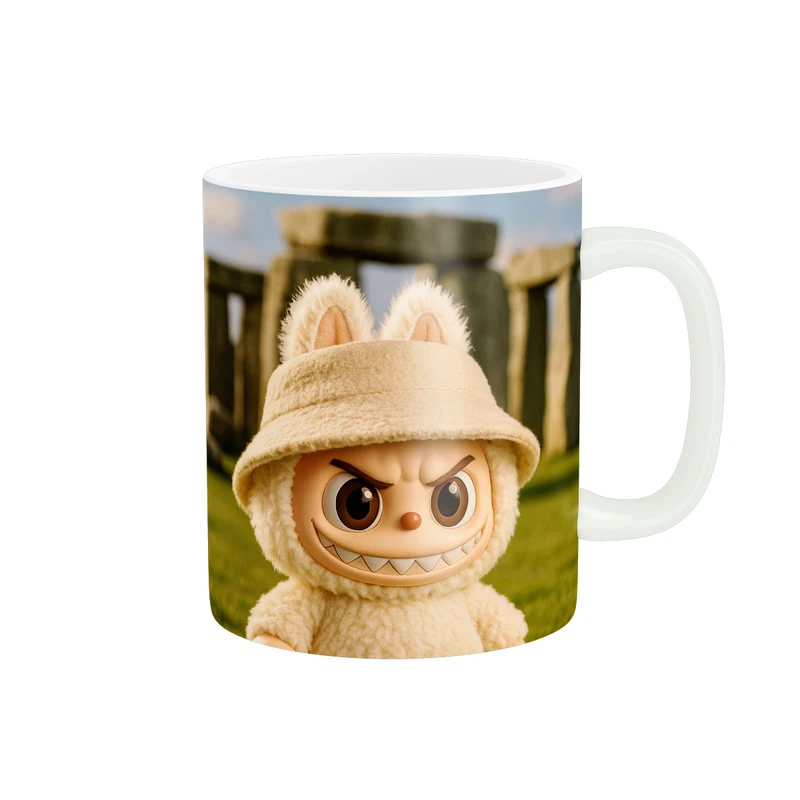 ماگ پاد آفرین طرح عروسک لبوبو کد 5913