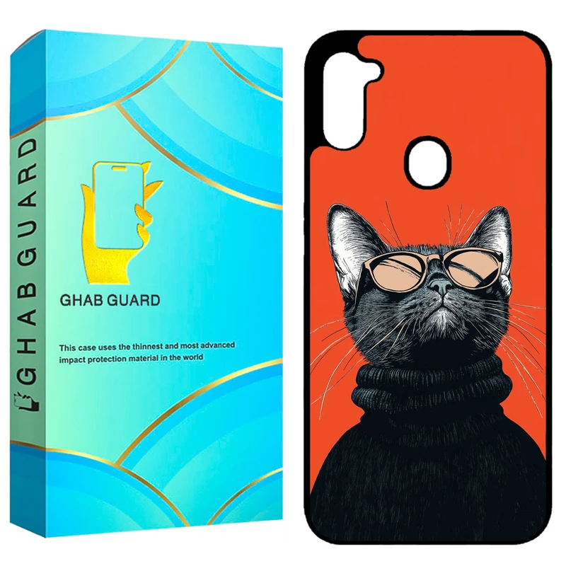کاور قاب گارد طرح گربه مدل GCHPA11 مناسب برای گوشی موبایل سامسونگ Galaxy A11 / M11