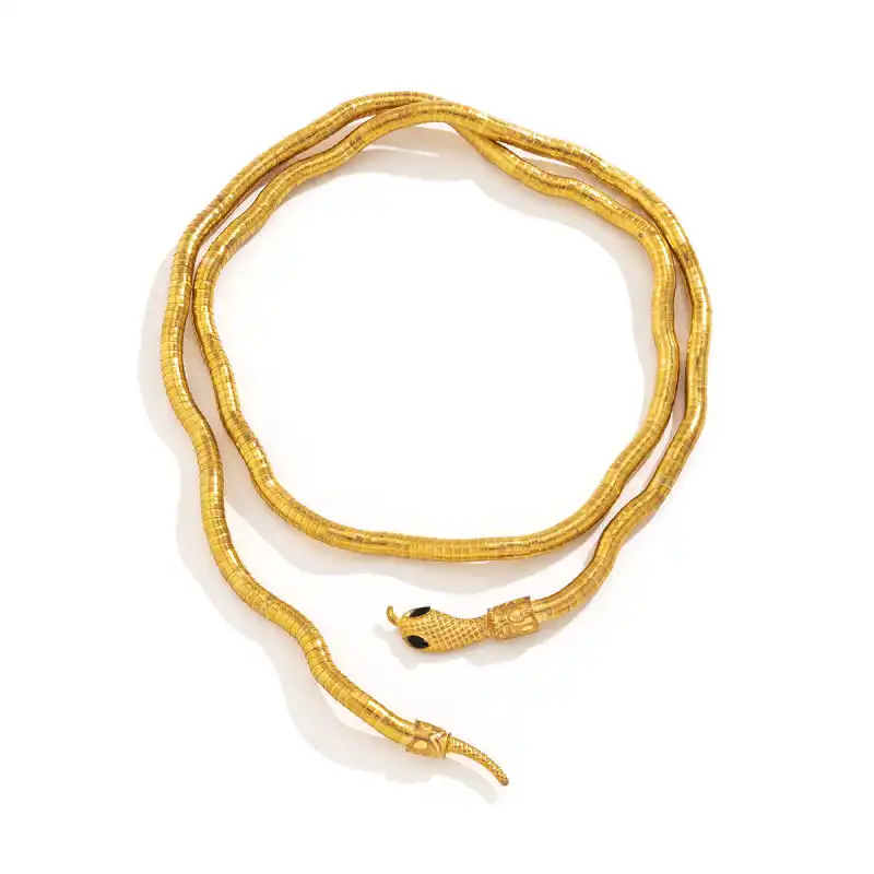 گردنبند زنانه مدل آریا طرح مار کد 01