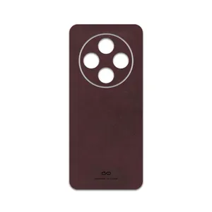 MAHOOT Matte-Dark-Brown-Leather Cover Sticker for Xiaomi Redmi 14C