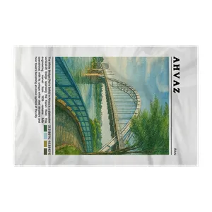 کاغذ کادو ترمه طراحان ایده مدل پل سفید اهواز کد map0819 سایز 57x37 سانتی متر