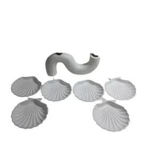 مجموعه ظروف هفت سین ۷ پارچه مدل منحنی 