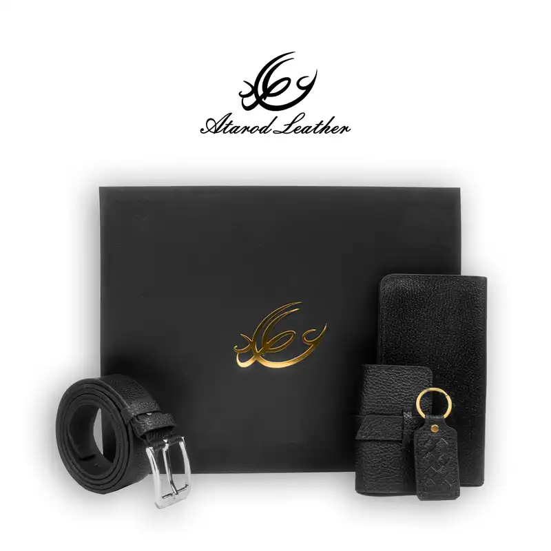 ست هدیه چرم عطارد مدل چرم طبیعی کد A80