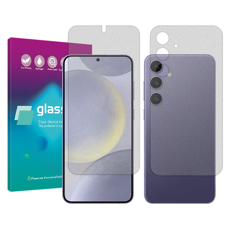 محافظ صفحه نمایش مات گلس پرو مدل Resistant مناسب برای گوشی موبایل سامسونگ Galaxy S24 Plus به همراه محافظ پشت گوشی